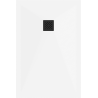 Mexen Stone+ receveur de douche rectangulaire en composite 110 x 90 cm, blanc, cache noir - 44109011-B
