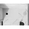 Receveur de douche rectangulaire en composite Mexen Stone+ 140 x 100 cm, blanc, cache noir - 44101014-B