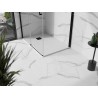 Mexen Stone+ receveur de douche rectangulaire composite 120 x 70 cm, blanc, cache noir - 44107012-B