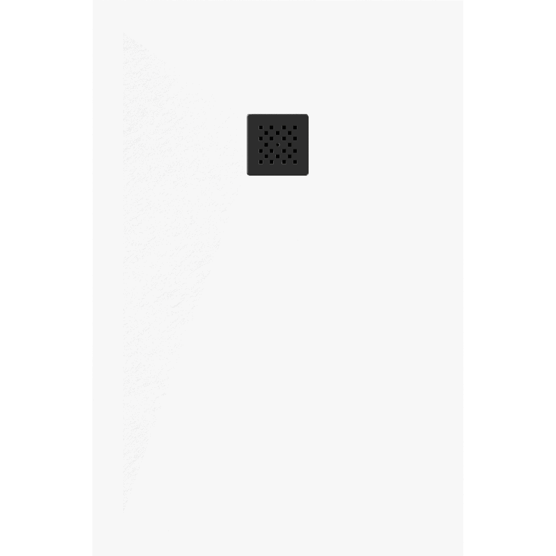 Mexen Stone+ receveur de douche composite rectangulaire 100 x 80 cm, blanc, cache noir - 44108010-B