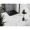 Mexen Stone+ receveur de douche carré en composite 90 x 90 cm, noir, couvre-siphon doré - 44709090-G