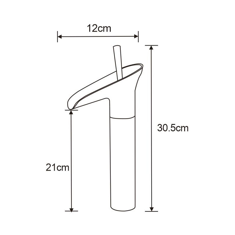 Mexen Orion robinet de lavabo haut, doré - 745510-50