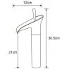 Mexen Orion robinet de lavabo haut, Or - 745510-50