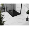 Mexen Stone+ receveur de douche composite rectangulaire 140 x 80 cm, noir, cache doré - 44708014-G