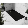Mexen Stone+ receveur de douche rectangulaire en composite 160 x 90 cm, noir, grille dorée - 44709016-G