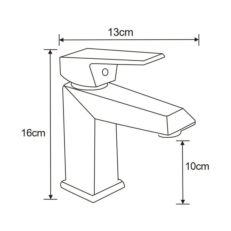 Mexen Zila robinet de lavabo, chrome - 746800-00