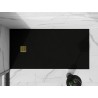 Mexen Stone+ receveur de douche rectangulaire en composite 180 x 90 cm, noir, cache dorée - 44709018-G