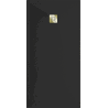 Mexen Stone+ receveur de douche rectangulaire en composite 160 x 90 cm, noir, cache doré - 44709016-G
