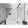 Receveur de douche composite carré Mexen Stone+ 80 x 80 cm, blanc, cache doré - 44108080-G