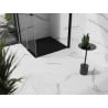 Mexen Stone+ receveur de douche carré en composite 70 x 70 cm, noir, cache noir - 44707070-B