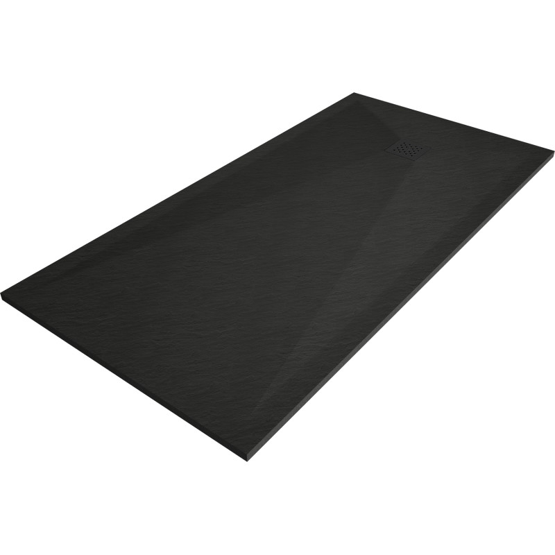 Mexen Stone+ receveur de douche rectangulaire en composite 200 x 90 cm, noir, cache noir - 44709020-B