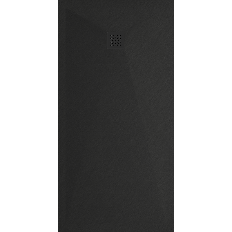 Mexen Stone+ receveur de douche en composite rectangulaire 180 x 70 cm, noir, cache noir - 44707018-B