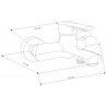 Mexen Sabre robinet de baignoire, chromé - 72130-00
