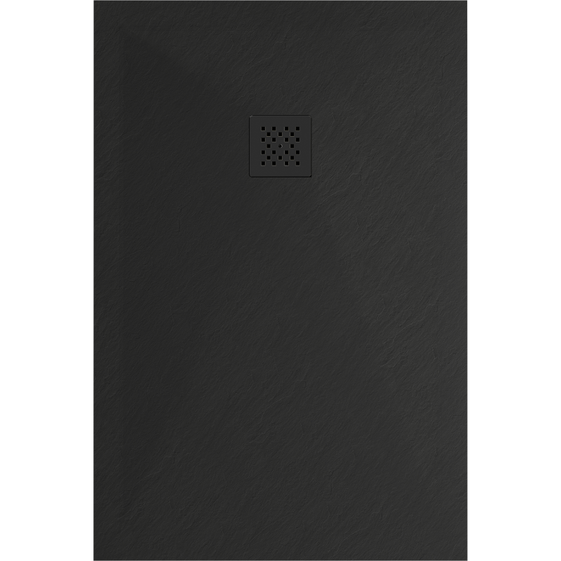 Mexen Stone+ receveur de douche en composite rectangulaire 90 x 80 cm, noir, cache noir - 44708090-B