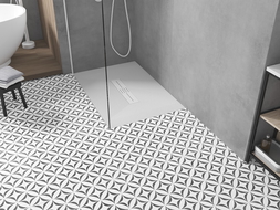 Mexen Toro receveur de douche rectangulaire SMC 100 x 70 cm, blanc, cache blanc - 43107010-W