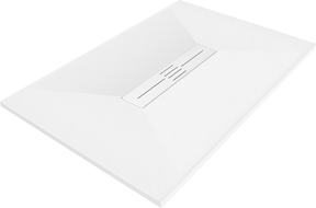 Bac rectangulaire Mexen Toro SMC 140 x 70 cm, blanc, cache blanc - 43107014-W