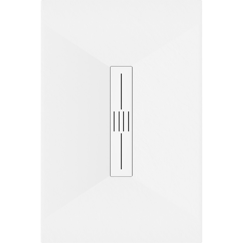 Mexen Toro receveur de douche rectangulaire SMC 120 x 70 cm, blanc, cache blanc - 43107012-W