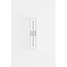 Bac rectangulaire Mexen Toro SMC 140 x 70 cm, blanc, cache blanc - 43107014-W