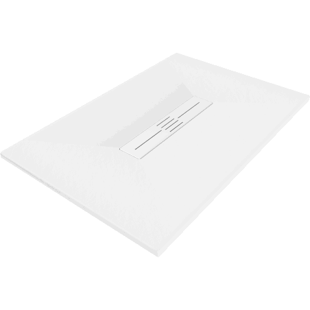 Mexen Toro receveur de douche rectangulaire SMC 100 x 80 cm, blanc, cache blanc - 43108010-W