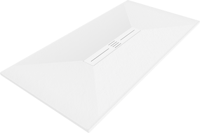 Mexen Toro receveur de douche rectangulaire SMC 200 x 70 cm, blanc, cache blanc - 43107020-W