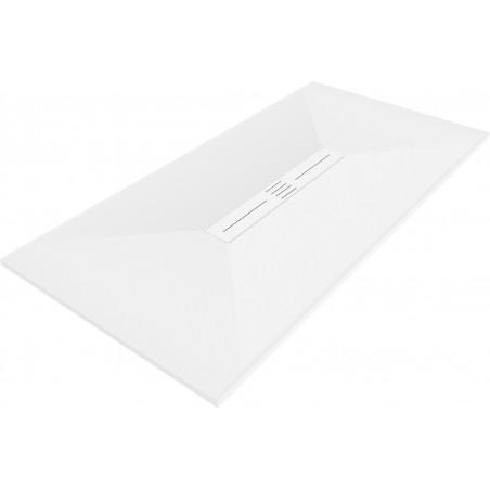 Bac à douche Mexen Toro rectangulaire SMC 180 x 70 cm, blanc, couvercle blanc - 43107018-W