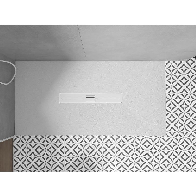 Mexen Toro receveur de douche rectangulaire SMC 180 x 80 cm, blanc, cache blanc - 43108018-W