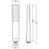 Mexen Uno DR72 ensemble de douche encastré, noir - 71435DR72-70