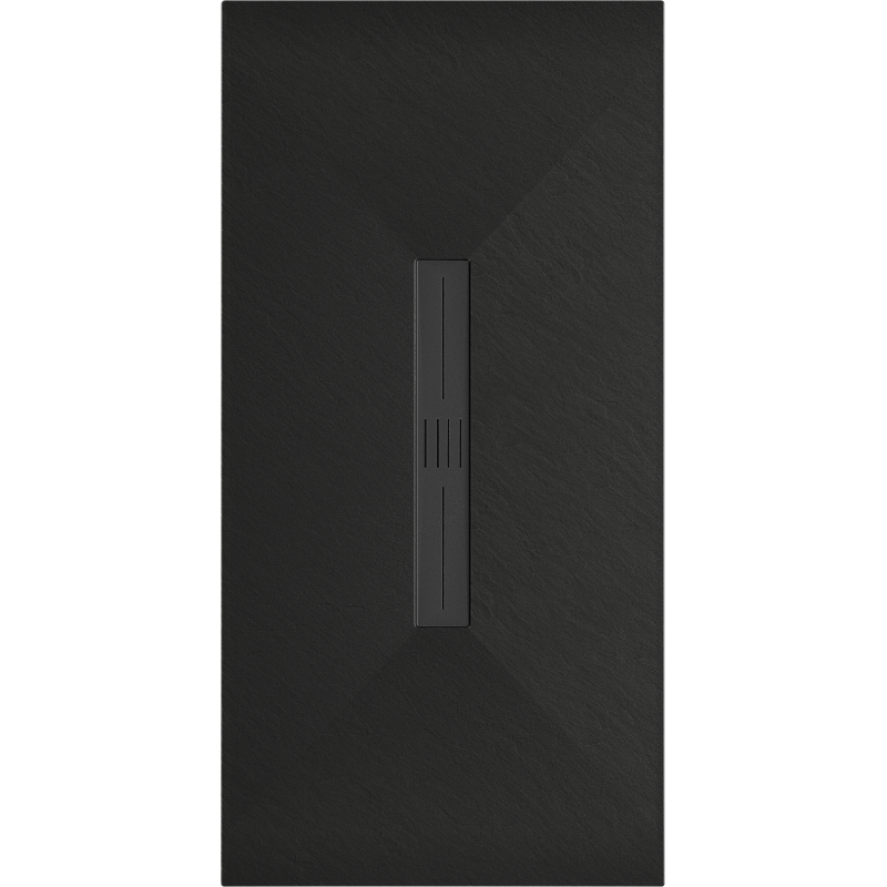 Mexen Toro receveur de douche rectangulaire SMC 150 x 90 cm, noir, cache noir - 43709015-B