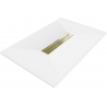 Bac rectangulaire Mexen Toro SMC 120 x 70 cm, blanc, couvercle doré - 43107012-G