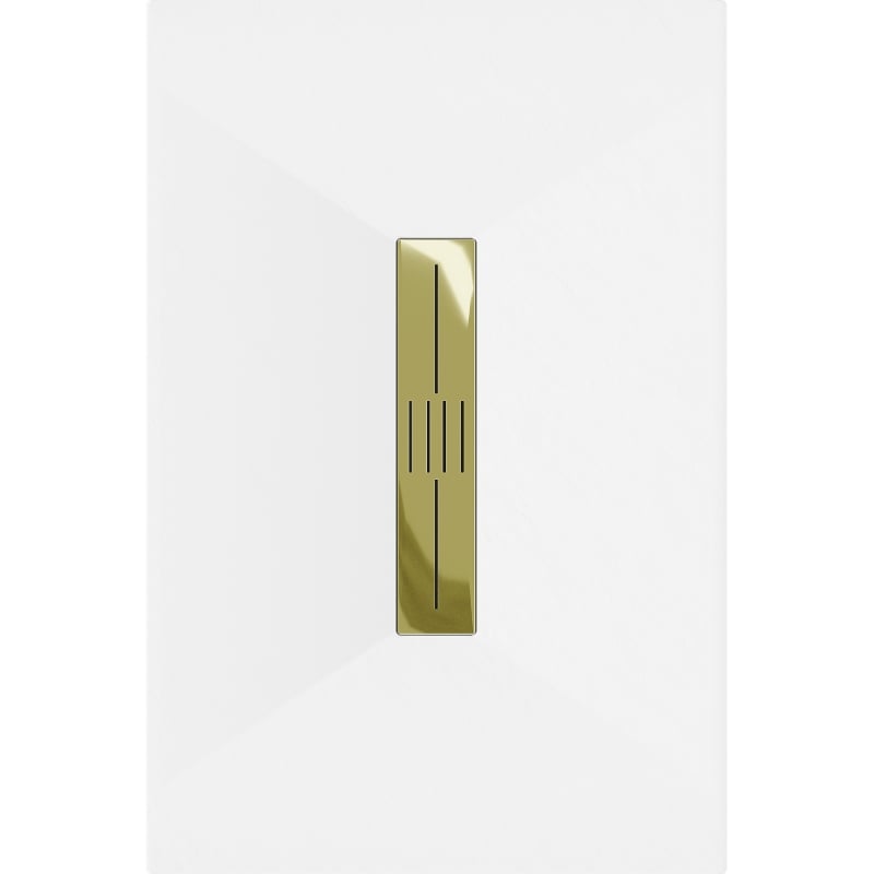 Mexen Toro receveur de douche rectangulaire SMC 140 x 70 cm, blanc, cache doré - 43107014-G