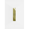 Mexen Toro bac rectangulaire SMC 140 x 70 cm, blanc, cache en or - 43107014-G