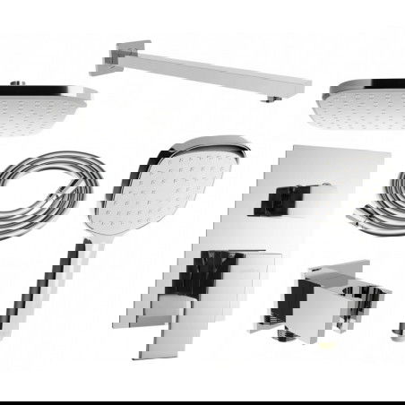 Mexen Uno DR33 ensemble de douche encastré, chrome - 71435DR33-00
