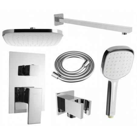 Mexen Uno Ensemble de douche encastré DR33, chrome - 71435DR33-00