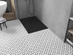 Mexen Toro receveur de douche rectangulaire SMC 130 x 90 cm, noir, cache noir - 43709013-B