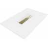 Receveur de douche rectangulaire Mexen Toro SMC 120 x 90 cm, blanc, cache-douche doré - 43109012-G