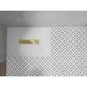Receveur de douche rectangulaire Mexen Toro SMC 120 x 90 cm, blanc, cache-douche doré - 43109012-G