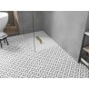 Receveur de douche rectangulaire Mexen Toro SMC 120 x 90 cm, blanc, cache-douche doré - 43109012-G