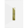 Receveur de douche rectangulaire Mexen Toro SMC 120 x 90 cm, blanc, cache-douche doré - 43109012-G