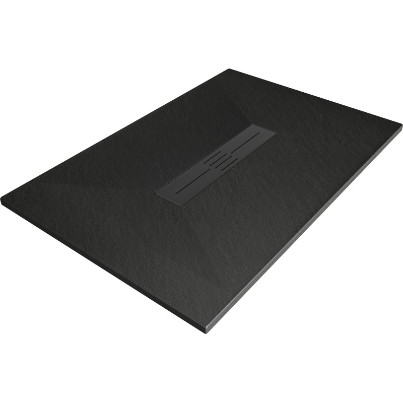 Mexen Toro Receveur de douche rectangulaire SMC 110 x 90 cm, noir, cache noir - 43709011-B