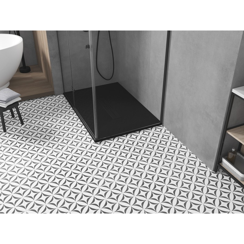 Mexen Toro receveur de douche rectangulaire SMC 100 x 90 cm, noir, cache noir - 43709010-B