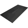 Mexen Toro receveur de douche rectangulaire SMC 200 x 80 cm, noir, cache noir - 43708020-B