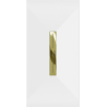 Mexen Toro receveur de douche rectangulaire SMC 150 x 70 cm, blanc, cache doré - 43107015-G
