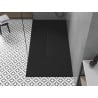 Mexen Toro receveur de douche rectangulaire SMC 200 x 80 cm, noir, cache noir - 43708020-B