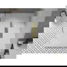 Bac rectangulaire Mexen Toro SMC 180 x 70 cm, blanc, cache en or - 43107018-G
