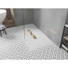 Bac à douche rectangulaire Mexen Toro SMC 200 x 80 cm, blanc, cache doré - 43108020-G