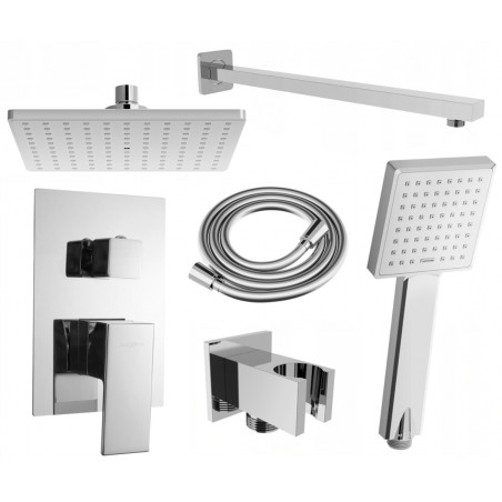 Mexen Uno Ensemble de douche encastré DR45, chrome - 71435DR45-00