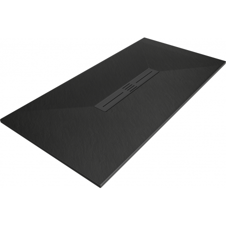 Mexen Toro receveur de douche rectangulaire SMC 160 x 80 cm, noir, cache noir - 43708016-B