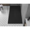Mexen Toro receveur de douche rectangulaire SMC 160 x 80 cm, noir, cache noir - 43708016-B