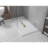 Mexen Toro receveur de douche rectangulaire SMC 160 x 90 cm, blanc, cache doré - 43109016-G