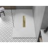 Mexen Toro receveur de douche rectangulaire SMC 160 x 90 cm, blanc, cache doré - 43109016-G